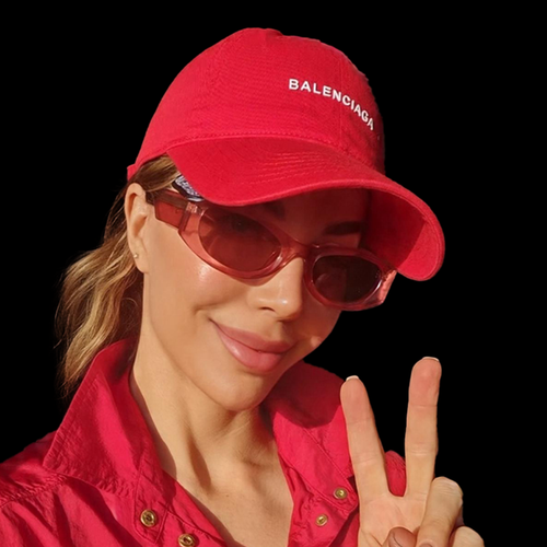 RZA Transparent Pink oversized designer sunglasses Australia