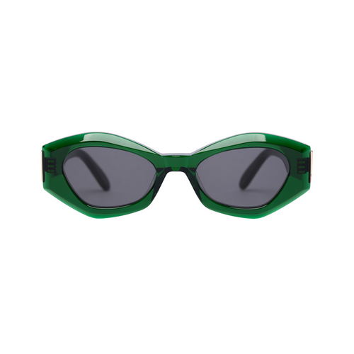 Rufus Transparent Green Acetate Ladies' Designer Sunglasses