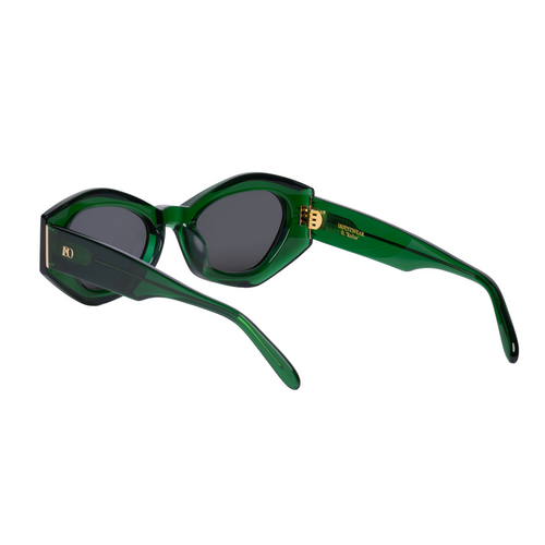 Rufus Transparent Green Acetate Ladies' Designer Sunglasses
