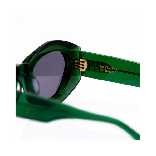 Unique Premium Designer Luxury Sunglasses | Rufus Transparent Green