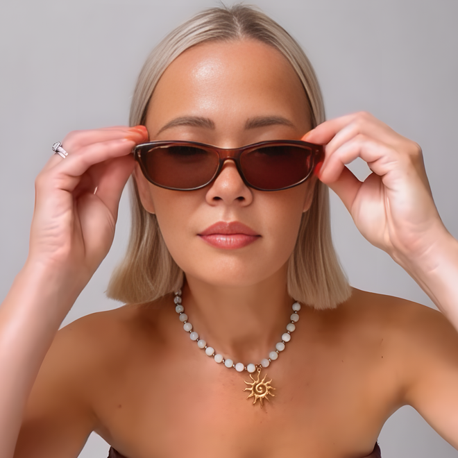 Gia Whiskey Tort Women's Luxury Sunglasses Australia