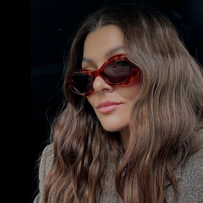 Rufus Burnt Havana Oversized Designer Sunglasses Australia