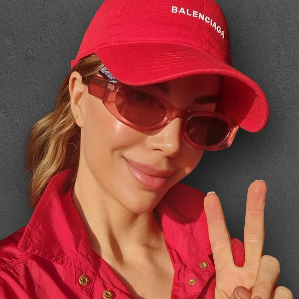 RZA Transparent Pink oversized designer sunglasses Australia