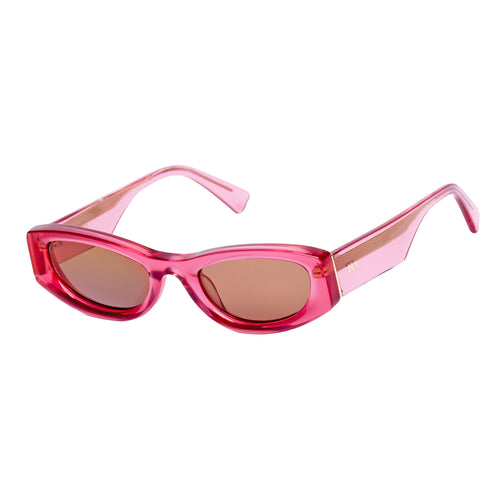 RZA Transparent Pink Oversized Designer Sunglasses Australia