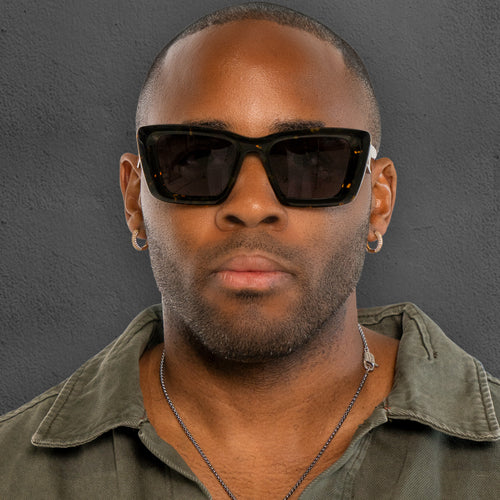 Zaii Havana Scales oversized cat eye designer sunglasses