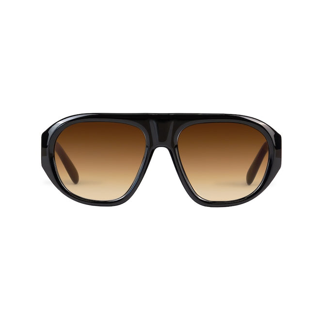 'Dune' ft. Gloss Black w. Brown Gradient Lens