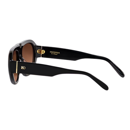 'Dune' ft. Gloss Black w. Brown Gradient Lens