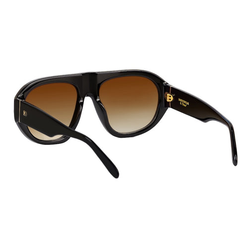 'Dune' ft. Gloss Black w. Brown Gradient Lens