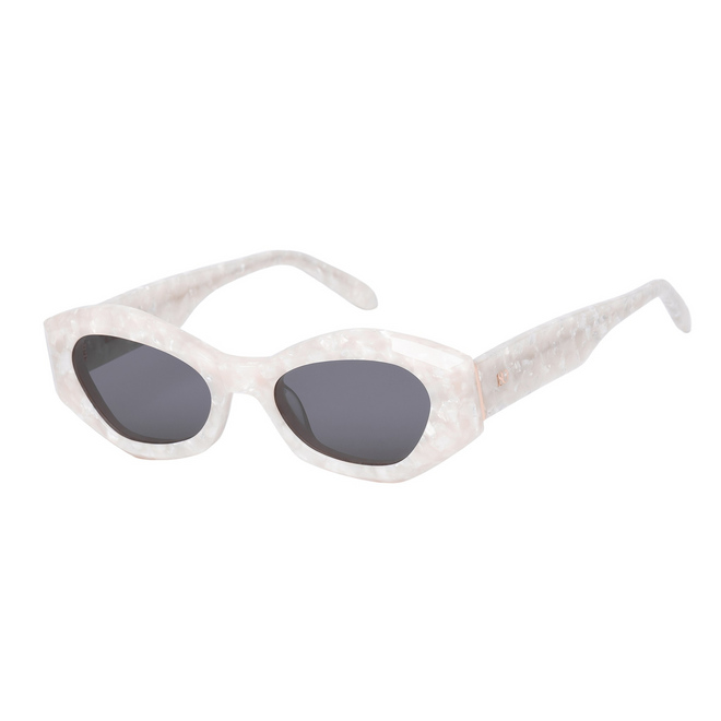 Rufus Pearl White designer sunglasses luxury acetate frame