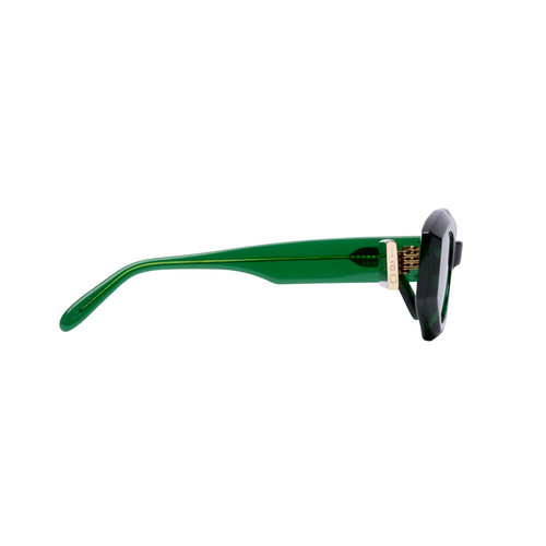 Rufus Transparent Green Acetate Ladies' Designer Sunglasses