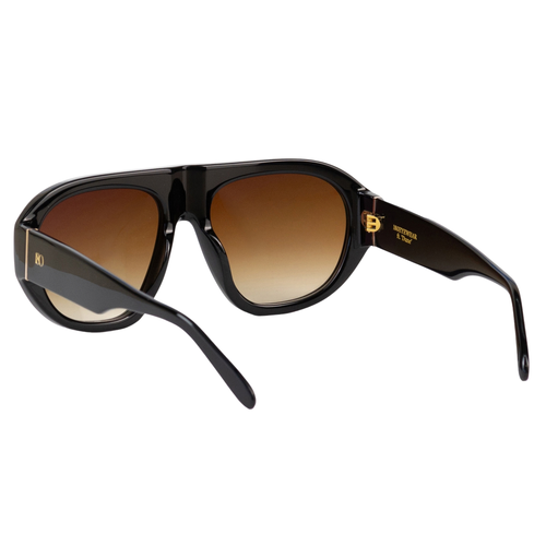 'Dune' ft. Gloss Black w. Brown Gradient Lens