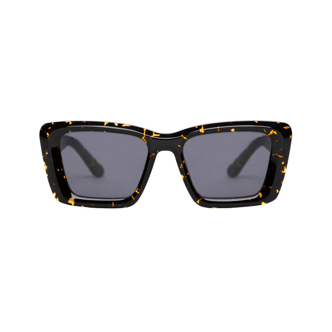 Zaii Havana Scales oversized cat eye designer sunglasses