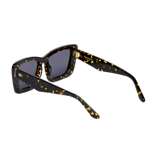 Zaii Havana Scales oversized cat eye designer sunglasses
