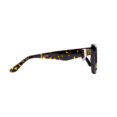 Zaii Havana Scales oversized cat eye designer sunglasses